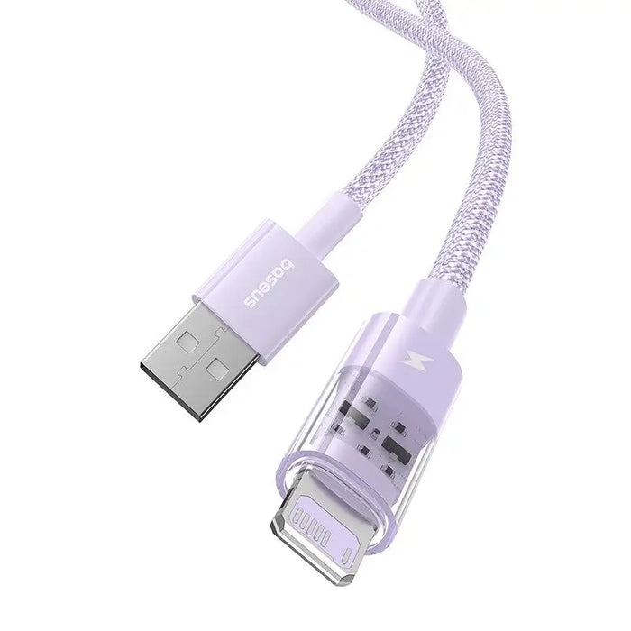 Baseus Gem USB to IP 2.4A fast charging cable 1 m Purple - USB cablesAKG-KAB<<<GSM accessoriesAKG<<<ActionPL