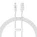Baseus Gem USB to IP 2.4A fast charging cable 1 m White - USB cablesAKG-KAB<<<GSM accessoriesAKG<<<ActionPL