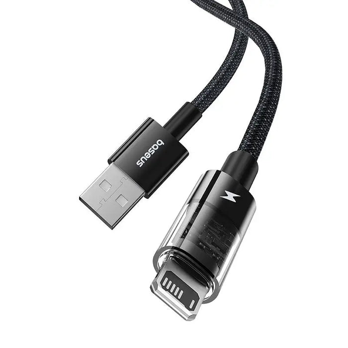 Baseus Gem USB to IP 2.4A fast charging cable 2 m Black - USB cablesAKG-KAB<<<GSM accessoriesAKG<<<ActionPL