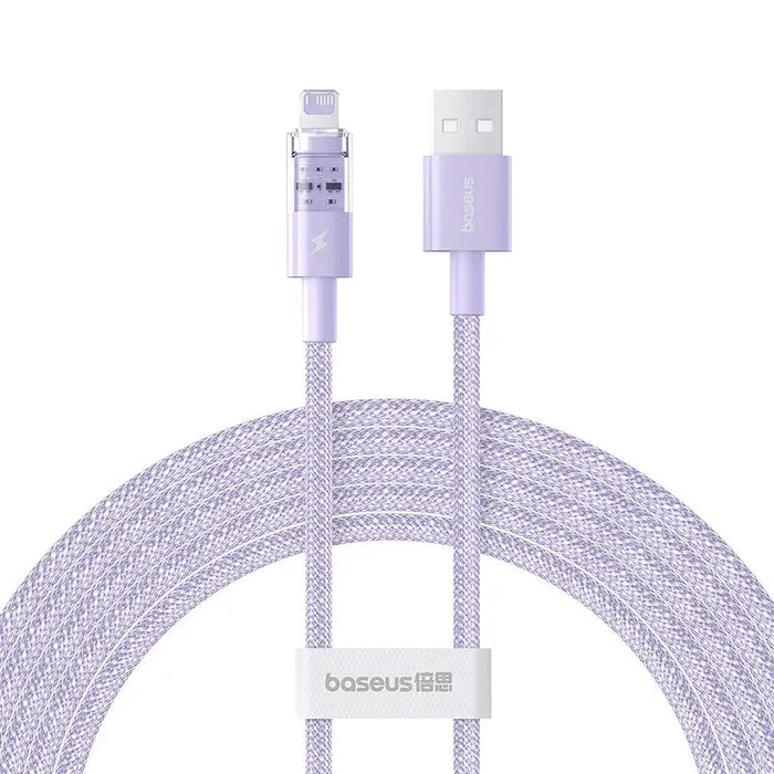 Baseus Gem USB to IP 2.4A fast charging cable 2 m Purple - USB cablesAKG-KAB<<<GSM accessoriesAKG<<<ActionPL