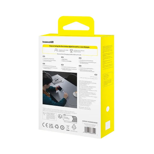 Baseus Gem USB to IP 2.4A fast charging cable 2 m Purple - USB cablesAKG-KAB<<<GSM accessoriesAKG<<<ActionPL