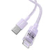 Baseus Gem USB to IP 2.4A fast charging cable 2 m Purple - USB cablesAKG-KAB<<<GSM accessoriesAKG<<<ActionPL