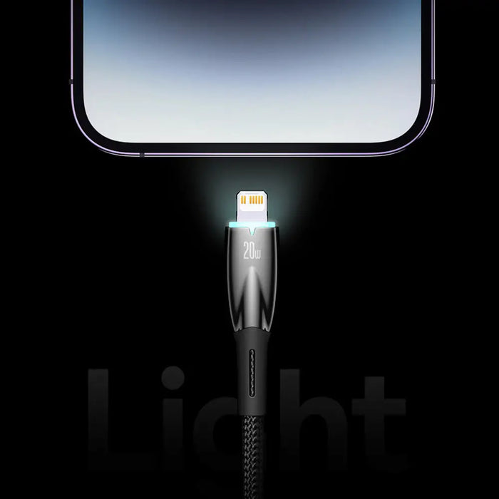 Baseus Glimmer Series fast charging cable USB-A - USB-C 100W 480Mbps 1m blue - Cell phone cables<<<HurtelXML