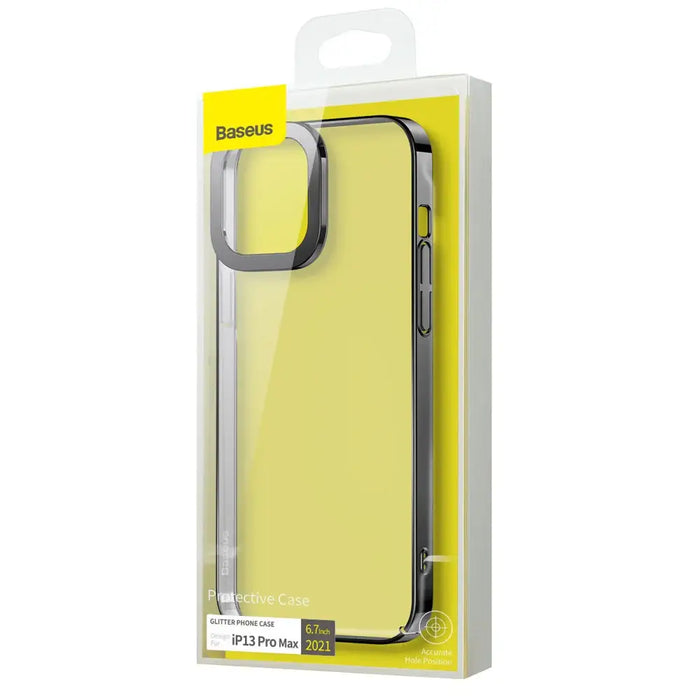 Baseus Glitter Case transparent cover iPhone 13 Pro Max black (ARMC000201) - Cell phone cases and covers<<<HurtelXML