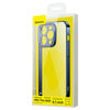 Baseus Glitter Transparent Case and Tempered Glass set for iPhone 14 Pro Max (blue) - For smartphones<<<Tempered glass