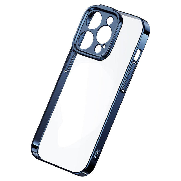 Baseus Glitter Transparent Case and Tempered Glass set for iPhone 14 Pro Max (blue) - For smartphones<<<Tempered glass