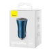 Baseus Golden Contactor Pro car charger 2x USB-C 40W (blue) - Car chargers<<<Chargers<<<GSM