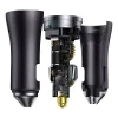 Baseus Golden Contactor Pro car charger 2x USB-C 40W (Dark Gray) - Car chargers<<<Chargers<<<GSM