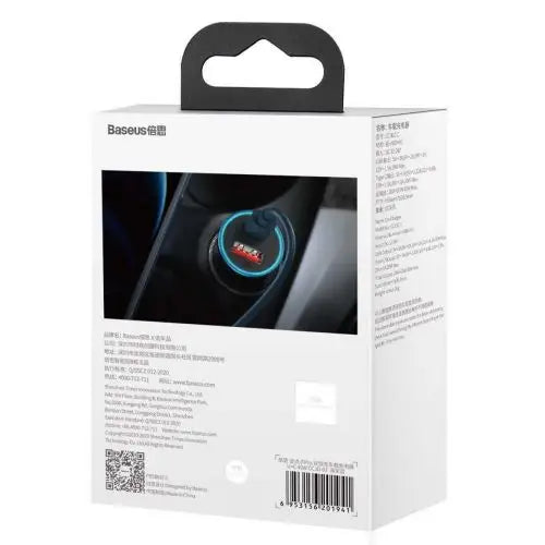 Baseus Golden Contactor Pro car charger USB + USB-C QC4.0+ PD SCP 40W (blue) - Car charger<<<Основна<<<DunaXML&&&Car