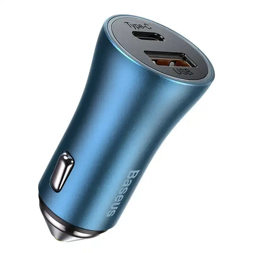 Baseus Golden Contactor Pro car charger USB + USB-C QC4.0+ PD SCP 40W (blue) - Car charger<<<Основна<<<DunaXML&&&Car