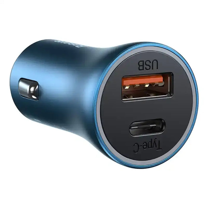 Baseus Golden Contactor Pro car charger USB + USB-C QC4.0+ PD SCP 40W (blue) - Car charger<<<Основна<<<DunaXML&&&Car