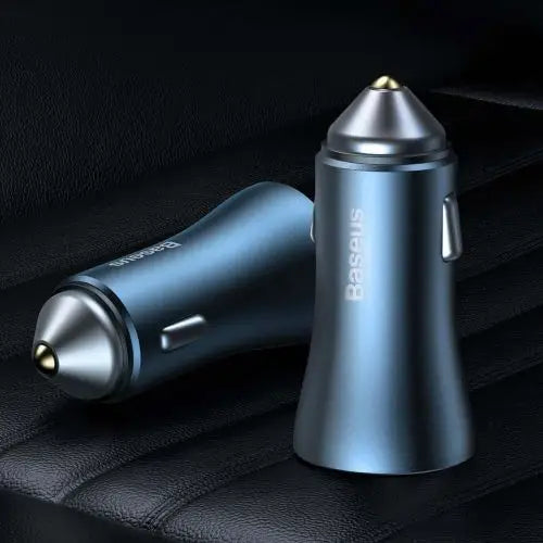 Baseus Golden Contactor Pro car charger USB + USB-C QC4.0+ PD SCP 40W (blue) - Car charger<<<Основна<<<DunaXML&&&Car