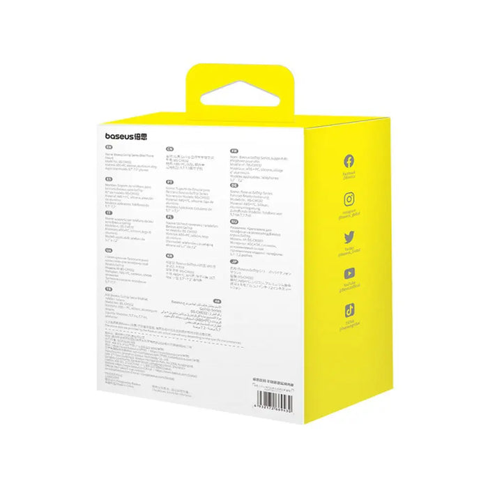 Baseus GoTrip Motorcycle Phone Holder for Mirror with Shock Absorption - Black - *Kategoria