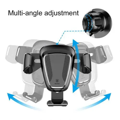 Baseus gravitational grip on the car grid - black - Car mount<<<Accessories<<<Основна<<<DunaXML&&&Phone holders<<<Car