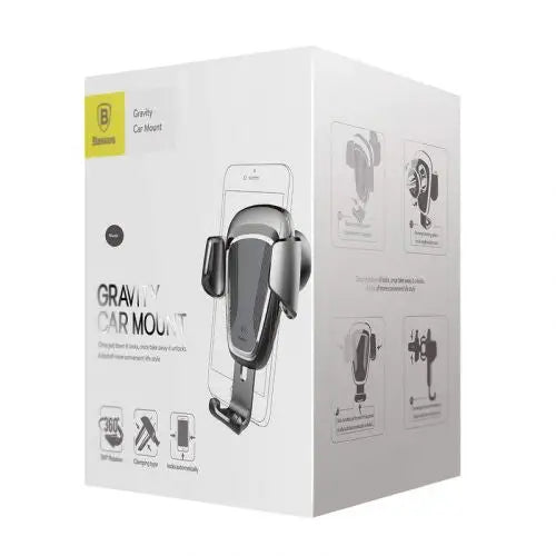 Baseus gravitational grip on the car grid - black - Car mount<<<Accessories<<<Основна<<<DunaXML&&&Phone holders<<<Car