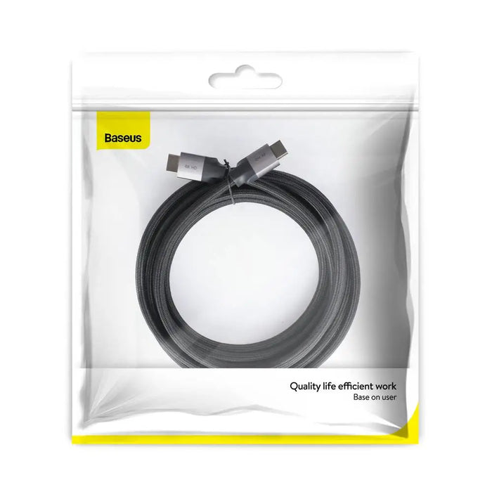 Baseus HDMI cable Enjoyment Series 4KHD 3m dark gray - Кабели<<<Кабели и адаптери<<<Аксесоари<<<Компютърна