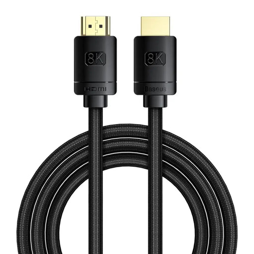 Baseus High Definition Series HDMI 2.1 cable 8K 60Hz 3D HDR 48Gbps 2m (black) - Video cables<<<Cables<<<IT