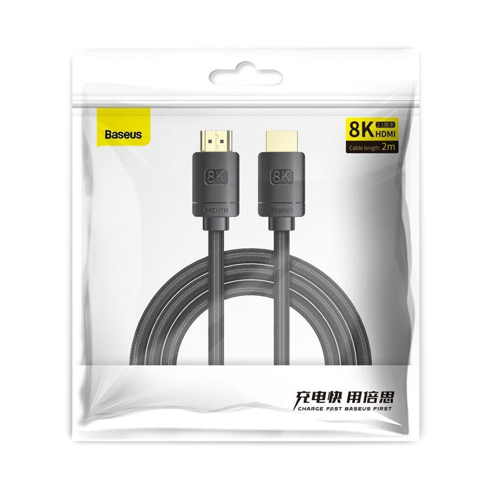 Baseus High Definition Series HDMI 2.1 cable 8K 60Hz 3D HDR 48Gbps 3m (black) - Video cables<<<Cables<<<IT