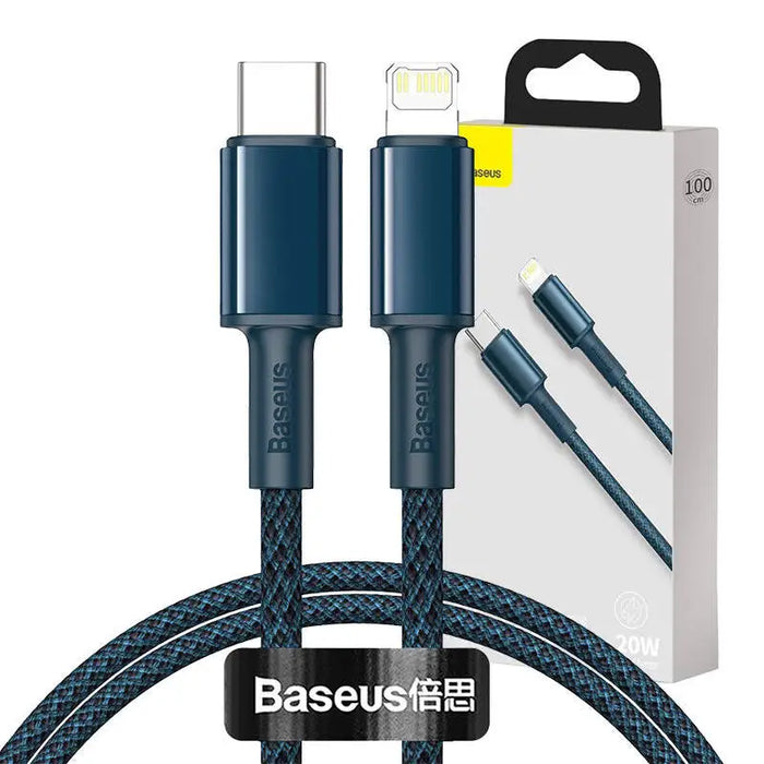 Baseus High Density Braided Cable Type-C to Lightning PD 20W 1m (blue) - USB-C to Lightning<<<USB cables<<<GSM