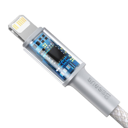 Baseus High Density Braided Cable Type-C to Lightning PD 20W 1m (white) - USB-C to Lightning<<<USB cables<<<GSM