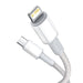 Baseus High Density Braided Cable Type-C to Lightning PD 20W 1m (white) - USB-C to Lightning<<<USB cables<<<GSM