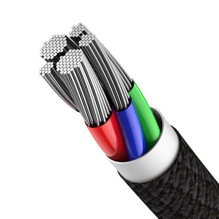 Baseus High Density Braided Cable Type-C to Lightning PD 20W 2m (Black) - USB-C to Lightning<<<USB cables<<<GSM