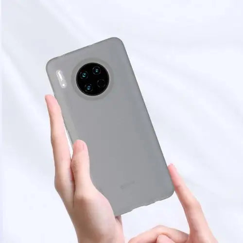 Baseus Huawei Mate 30 case Jelly Liquid Silica Gel Transparent Black (WIHWMATE30-GD01) - Huawei