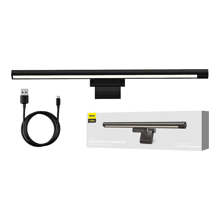 Baseus i-wok Pro series USB stepless dimming screen hanging light (fighting) Black - Lighting<<<IT