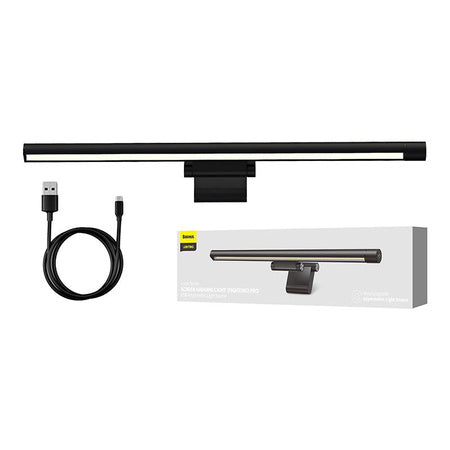 Baseus i-wok Pro series USB stepless dimming screen hanging light (fighting) Black - Lighting<<<IT