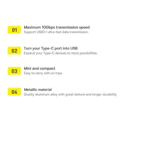 Baseus Ingenuity USB-C to USB-A adapter OTG (blue) - Converter<<<Accessories<<<Основна<<<DunaXML&&&Adapters connectors