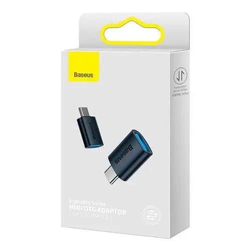 Baseus Ingenuity USB-C to USB-A adapter OTG (blue) - Converter<<<Accessories<<<Основна<<<DunaXML&&&Adapters connectors