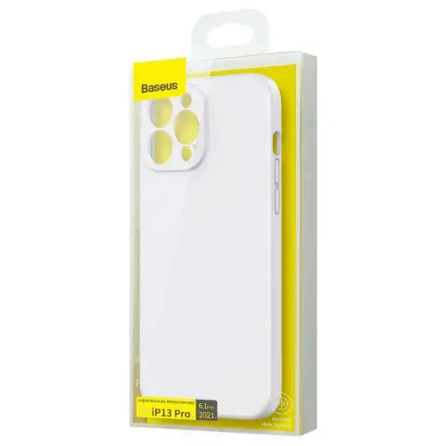Baseus iPhone 13 Pro case Liquid Silica Gel Protective White (ARYT000402) - iPhone 13