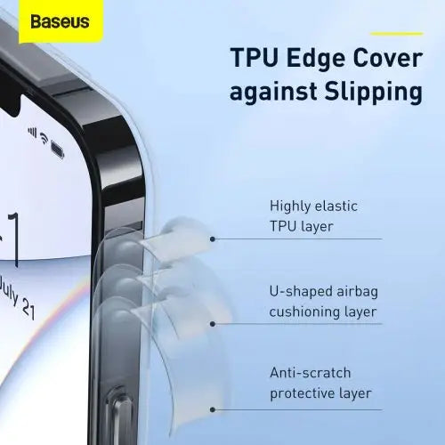 Baseus iPhone 13 Pro Max case Frosted Glass Protective Black (ARWS000501) - iPhone 13 Pro