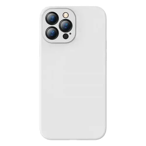 Baseus iPhone 13 Pro Max case Liquid Silica Gel Protective White (ARYT000502) - iPhone 13 Pro