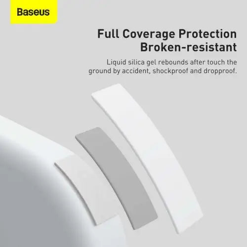 Baseus iPhone 13 Pro Max case Liquid Silica Gel Protective White (ARYT000502) - iPhone 13 Pro
