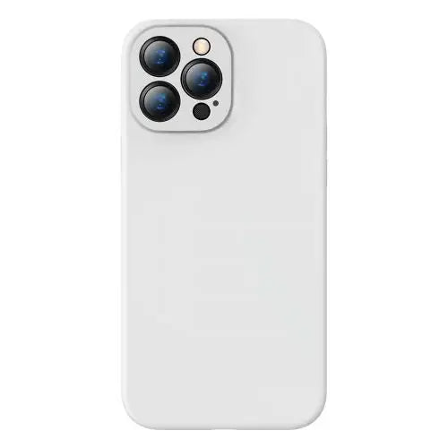 Baseus iPhone 13 Pro Max case Liquid Silica Gel Protective White (ARYT000502) - iPhone 13 Pro
