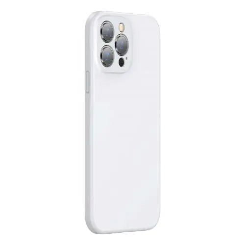 Baseus iPhone 13 Pro Max case Liquid Silica Gel Protective White (ARYT000502) - iPhone 13 Pro