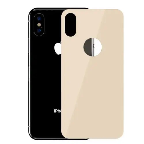 Baseus iPhone Xs 0.3 mm Full coverage curved T-Glass rear Protector Gold (SGAPIPH58-BM0V) - iPhone X/Xs