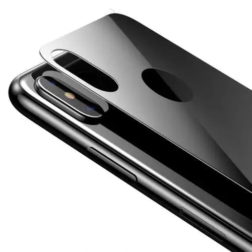 Baseus iPhone Xs 0.3 mm Full coverage curved T-Glass rear Protector Black (SGAPIPH58-BM01) - iPhone X/Xs