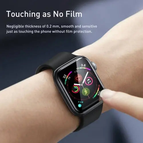 Baseus iWatch 0.2 mm Full-screen curved T-Glass soft screen protector 40mm Black (SGAPWA4-G01)