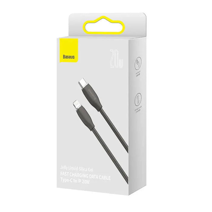 Baseus Jelly cable USB-C to Lightning 20W 1,2m (black) - USB-C to Lightning<<<USB cables<<<GSM Accessories<<<InnproXML