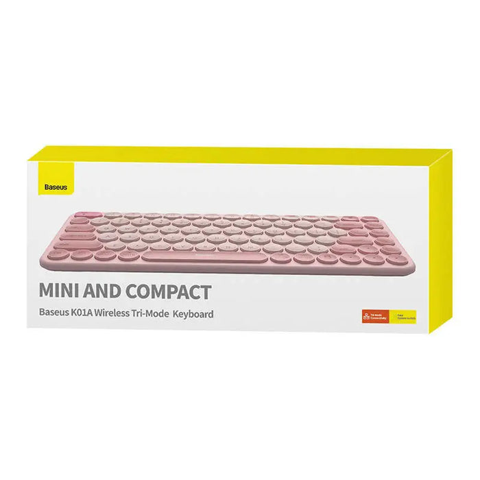 Baseus K01A Wireless Tri-Mode Keyboard Baby Pink - Mice keyboards<<<IT Accessories<<<InnproXML
