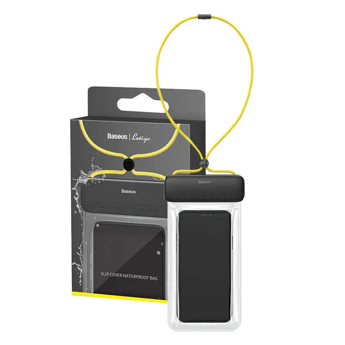 Baseus Let’s Go Universal waterproof case for smartphones (black + yellow) - Waterproof cases<<<Cases<<<GSM