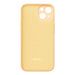 Baseus Liquid Silica Gel Case for iPhone 14 Plus (sunglow)+ tempered glass + cleaning kit - Protective cases
