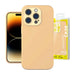 Baseus Liquid Silica Gel Case for iPhone 14 Pro Max (Sunglow)+ tempered glass + cleaning kit - Protective cases