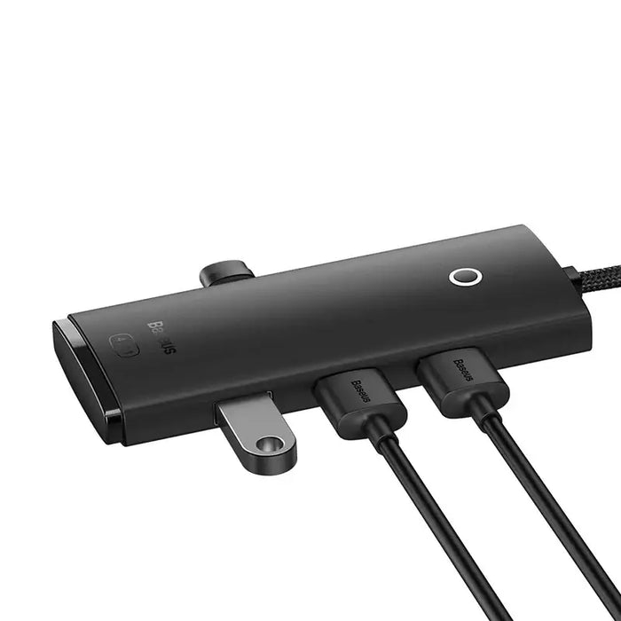 Baseus Lite Series Hub 4in1 USB-C to 4x USB 3.0 + USB-C 25cm (Black)