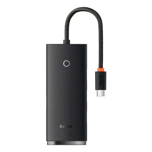 Baseus Lite Series Hub 4in1 USB-C to 4x USB 3.0 + USB-C 25cm (Black)