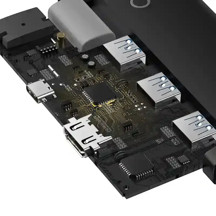Baseus Lite Series Hub 5w1 USB-C to 3x USB 3.0 + USB-C + HDMI (black) - Hubs<<<IT Accessories<<<InnproXML