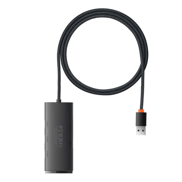 Baseus Lite Series HUB adapter USB-A to 4xUSB-A 3.0 5Gb / s black (WKQX030101) - USB