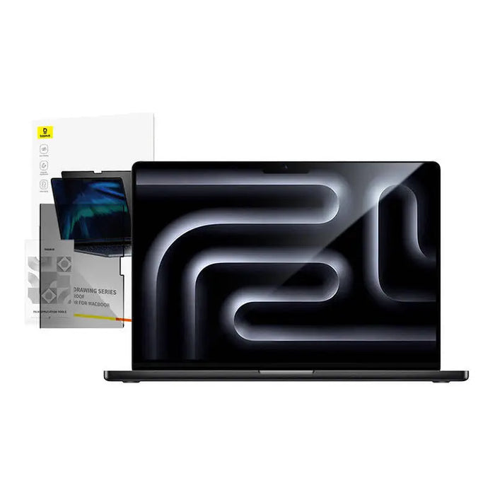 Baseus Magic Drawing magnetic protective privacy overlay for MacBook Pro 13’’ (2022) + cleaning kit (transparent)